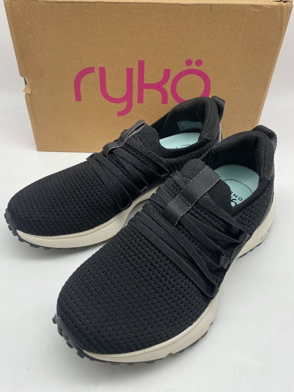 RYKA JUMPSTRTLACE SLIP ON SNEAKER #I8376F1001 US WOMEN SIZE 7.5 W ( WIDE )